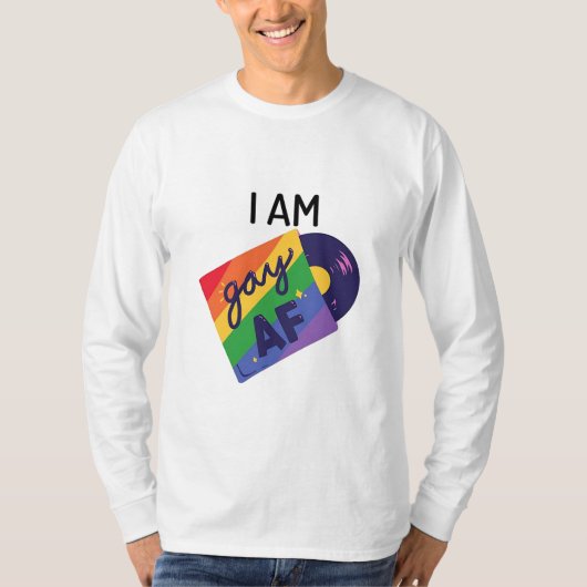Ik ben homo in een grappige LGBT Pride Maand T-shirt (Voorkant)