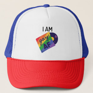 Ik ben homo in een grappige LGBT Pride Maand Trucker Pet