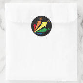 ik ben homo ronde sticker (Tas)