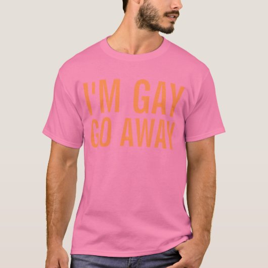ik ben homo weg t-shirt (Voorkant)