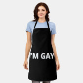 Ik ben homoseksueel schort (Gedragen)