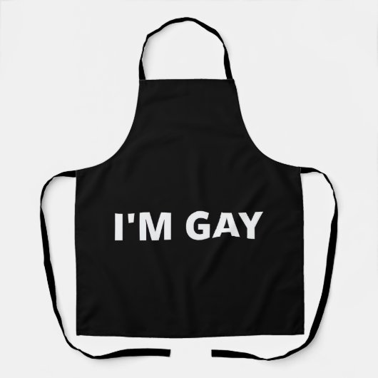 Ik ben homoseksueel schort (Voorkant)