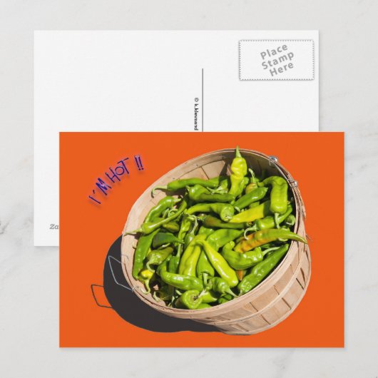 Ik ben hot !! briefkaart (Voorkant / Achterkant)