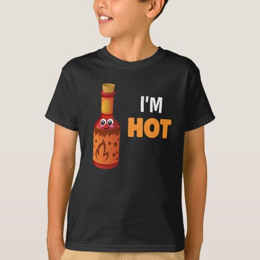 Ik ben Hot Funny Hot sauce Pun T-shirt (Voorkant)