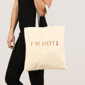 Ik ben hot grappig menopauze opvliegers tote bag