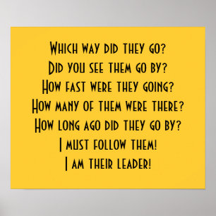 Ik ben hun leider! Poster