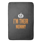 Ik ben hun mummie Halloween-mummieontwerp Badmat (Voorkant Verticaal)