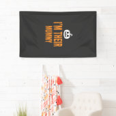 Ik ben hun mummie Halloween-mummieontwerp Spandoek (Insitu)