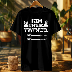 Ik ben hun vader lightsaber teken gepersonaliseerd t-shirt