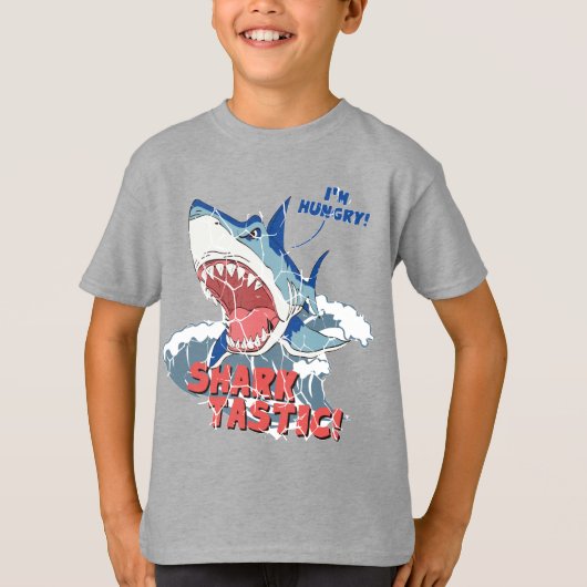Ik ben Hungry Shark Tastic Kinder T-shirt (Voorkant)