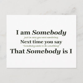 Ik ben iemand briefkaart