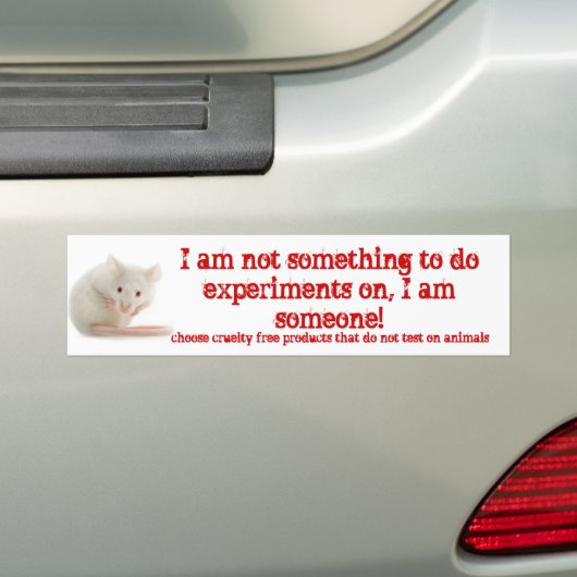 Ik ben iemand! bumpersticker (Op auto)