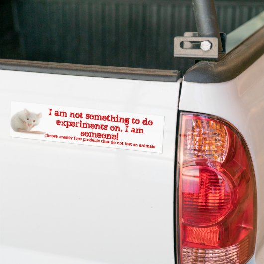 Ik ben iemand! bumpersticker (Op Truck)