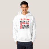 Ik ben iemand die heel veel leuke dingen wil doen hoodie (Voorkant volledig)