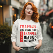 Ik ben iemand die heel veel leuke dingen wil doen trui