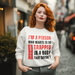 Ik ben iemand die heel veel leuke dingen wil doen trui