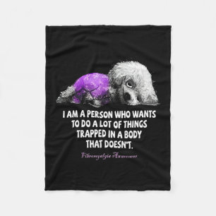 Ik ben iemand die veel aan fibro wil doen fleece deken