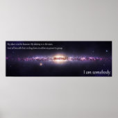 Ik ben iemand - Inspirerend panoramisch Poster (Voorkant)