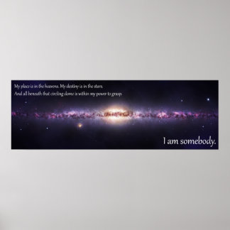 Ik ben iemand - Inspirerend panoramisch Poster