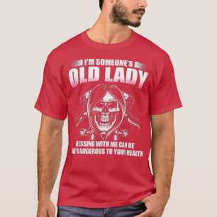 Ik ben iemand's oude dame die met mij communiceert t-shirt