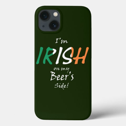 Ik ben Iers aan mijn bierkant bij Irish Flag Case-Mate iPhone Case (Achterkant)