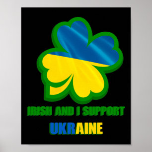 Ik ben Iers en ik steun Oekraïne Poster