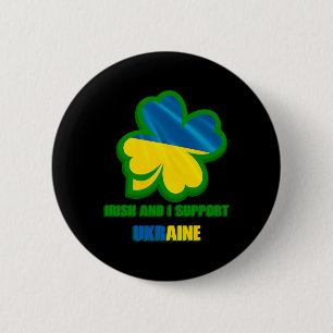 Ik ben Iers en ik steun Oekraïne  Ronde Button 5,7 Cm