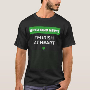 IK BEN IERS IN HEART ST PATRICKS DAY C SHAMROCK ST T-SHIRT