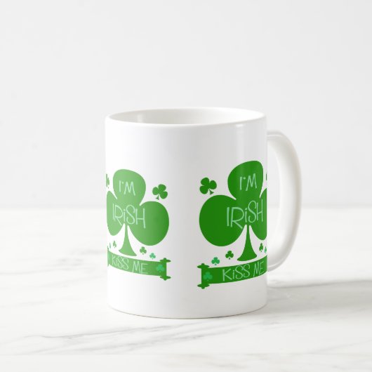 Ik ben Iers, Kus Me, shamrocks mok (Voorkant rechts)