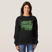 Ik ben Iers Leopard St Patrick's Day Costume Trui (Voorkant volledig)