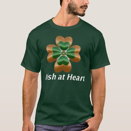 Ik ben Iers op het hart T-shirt (Voorkant)
