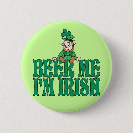 Ik ben Iers Ronde Button 5,7 Cm (Voorkant)