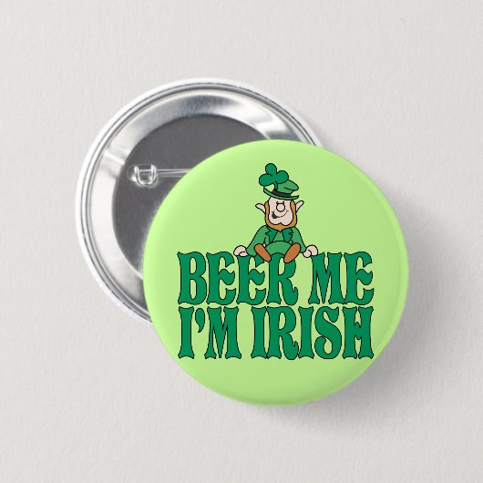 Ik ben Iers Ronde Button 5,7 Cm (Voorkant /achterkant)