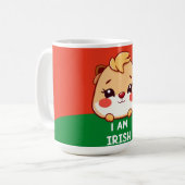 Ik ben Iers schattig dier Koffiemok (Voorkant links)