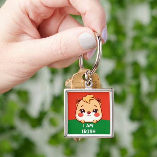 Ik ben Iers schattig dier Sleutelhanger (Hand)