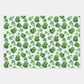 Ik ben Iers Shamrock Leprechaun's Pet Green Inpakpapier Vel (Voorkant 3)