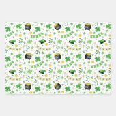 Ik ben Iers Shamrock Leprechaun's Pet Green Inpakpapier Vel (Voorkant 2)