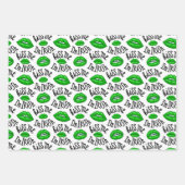 Ik ben Iers Shamrock Leprechaun's Pet Green Inpakpapier Vel (Voorkant)