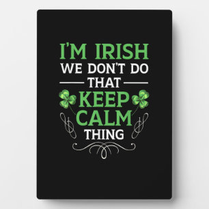Ik ben Iers We doen dat niet met kalm dat Gaelic h Fotoplaat