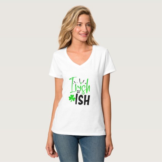 Ik ben Ierse St. Patricks Day Womens T-Shirt (Voorkant volledig)