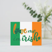 Ik ben Ierse vlag van Ierland Briefkaart (Staand voorkant)