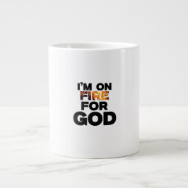 IK BEN IN BRAND GESTOKEN VOOR GOD. GROTE KOFFIEKOP