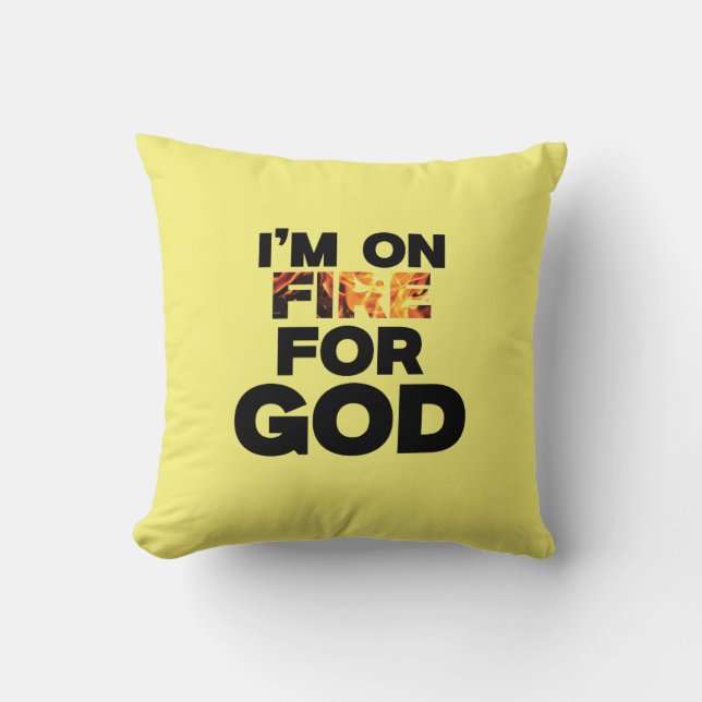 IK BEN IN BRAND GESTOKEN VOOR GOD. KUSSEN (Voorkant)
