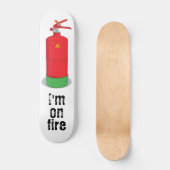 Ik ben in brand persoonlijk skateboard (Voorkant)