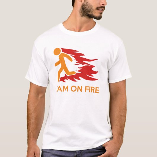Ik ben in brand t-shirt (Voorkant)