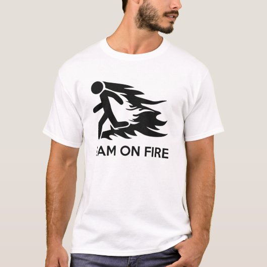 Ik ben in brand t-shirt (Voorkant)