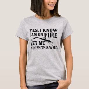 Ik ben in brand t-shirt