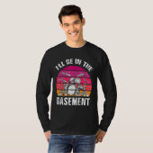 Ik ben in de  drumset van de kelder. t-shirt (Voorkant volledig)