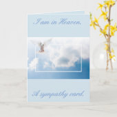 Ik ben in de hemel een sympathiekaart kaart (Gele Bloem)