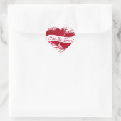 Ik ben in de liefde! Rode harten Hart Sticker (Tas)